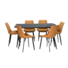 Savoy 6 Seater Marble Dining Table Set