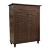Evie Two Door Shoe Cabinet – Dark Brown