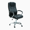 Ventura Office High Back Padded Arms PU Leather Chair Black K-7090B