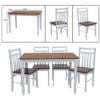 Kansas 4-Seater Wooden Dining Table – White