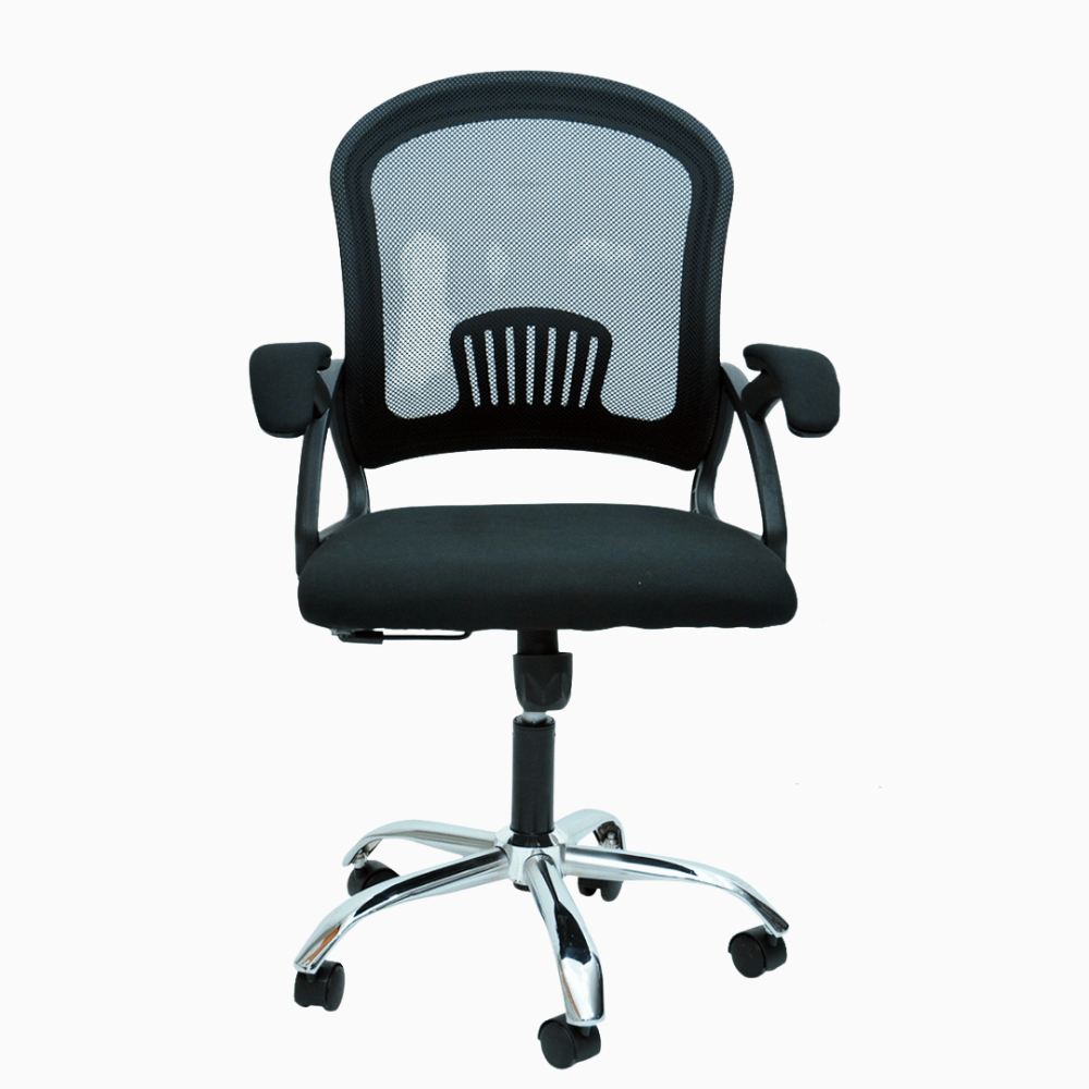 Como Mesh Chair Swivel Black K-1020B