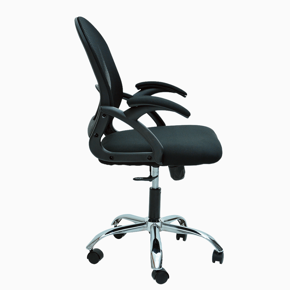 Como Mesh Chair Swivel Black K-1020B