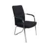 Faux Leather Visitor Chair For Office, Hospital, School Etc. Color Black
