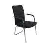 Faux Leather Visitor Chair For Office, Hospital, School Etc. Color Black