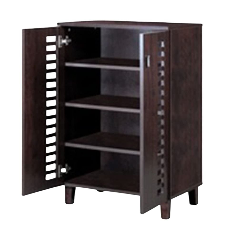 Wooden Shoe Rack with Dustproof Cover