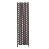 Four Panel Room Divider Brown
