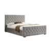 Rest Diamond Velvet Bed With 2 Nightstand