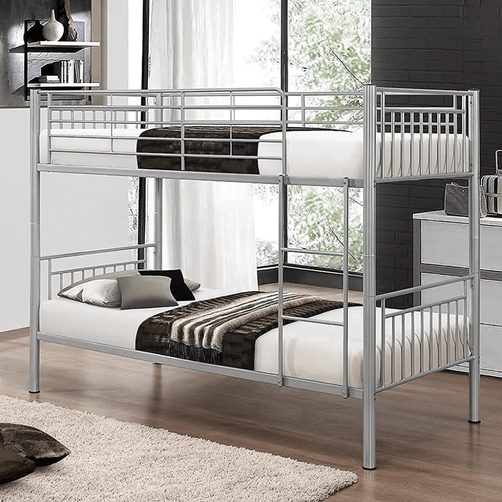 Hesse Bunk Bed With Medicated Mattresses Color (Silver)