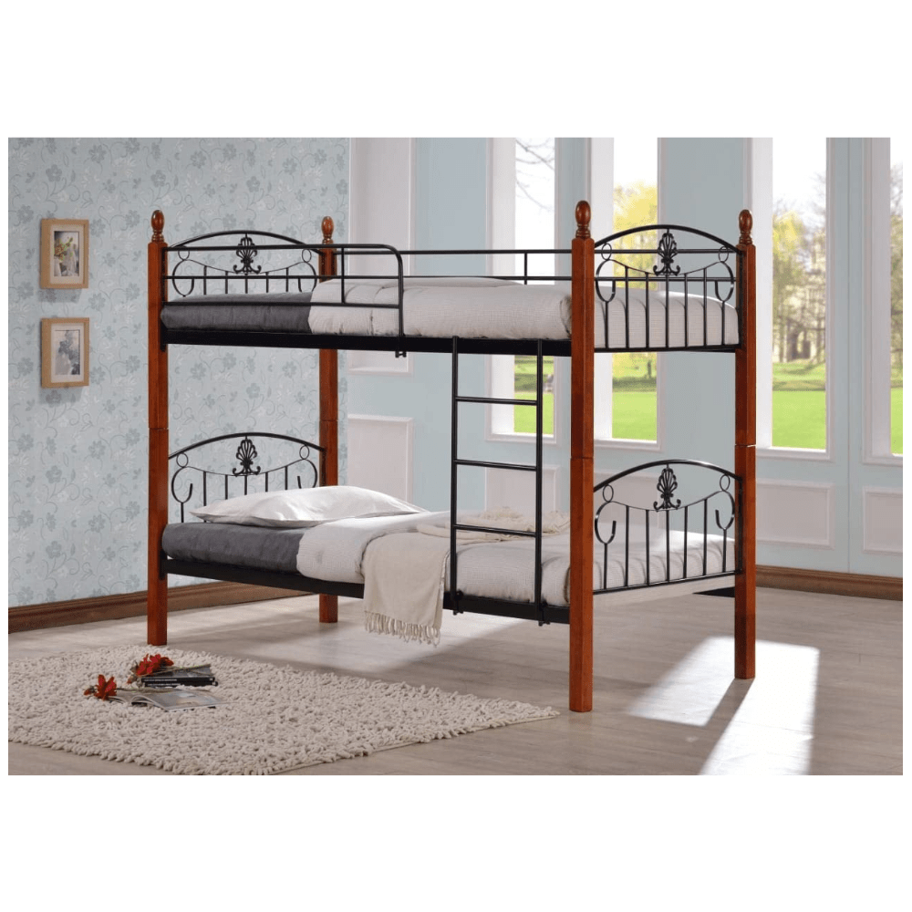 Boston Wooden Steel Bunk Bed