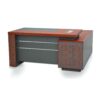 Nasus Office Desk 160 cm Color (Cherry-Grey)