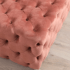 Randly Velvet Ottoman (Pink)