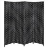 Four Panel Room Divider Black (PF6)