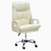 Modern Executive Padded Arms High Back Office Chair Off White K-9955OW