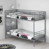 Hesse Bunk Bed With Medicated Mattresses Color (Silver)