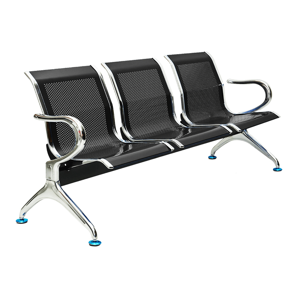 Elvis Metal Bench 3 Seater Color (Black)
