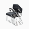 Classic Medium Back PU Leather Visitor Chair Black K-S22V