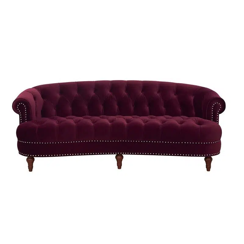 Dint Rolled Arm 2 Seater Velvet Sofa