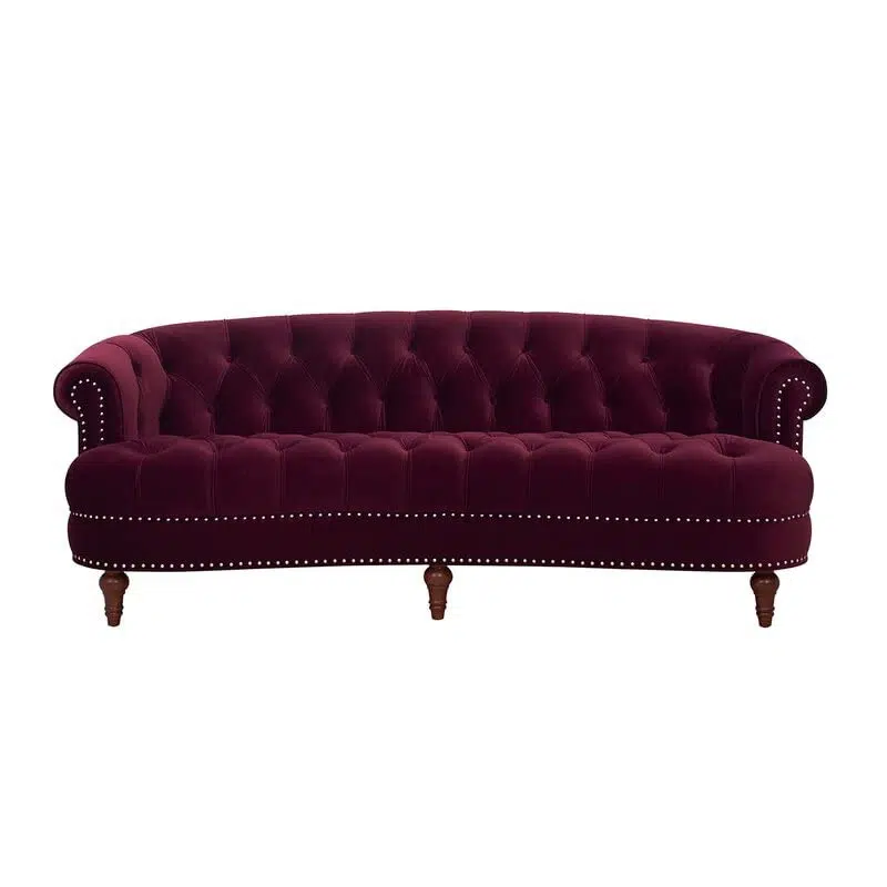 Dint Rolled Arm 2 Seater Velvet Sofa