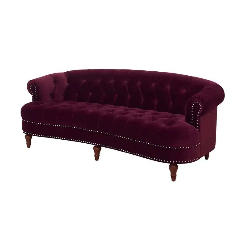 Dint Rolled Arm 2 Seater Velvet Sofa