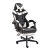 Melina Gaming Chair With Foot-rest Color (White/Black)