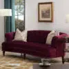 Dint Rolled Arm 2 Seater Velvet Sofa