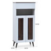 Hudson 2 Door Shoe Cabinet With 1 Drawer