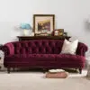 Dint Rolled Arm 2 Seater Velvet Sofa