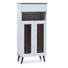 Hudson 2 Door Shoe Cabinet With 1 Drawer