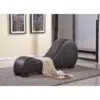 Carmen S-Shape Leather Chaise