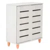 Wooden Shoe Cabinet White