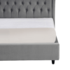 Aida Button Tufted Velvet Bed