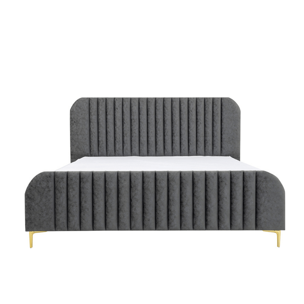 Alana Platform Velvet Bed