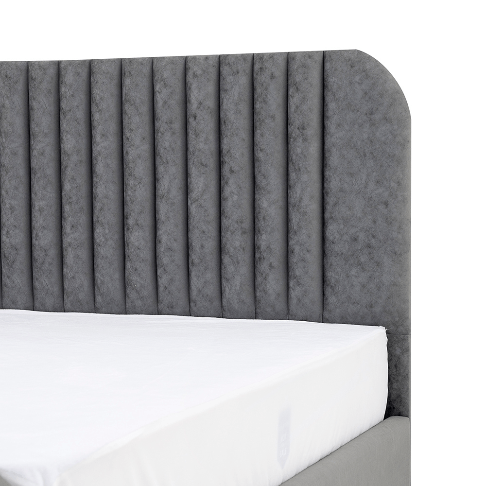 Alana Platform Velvet Bed