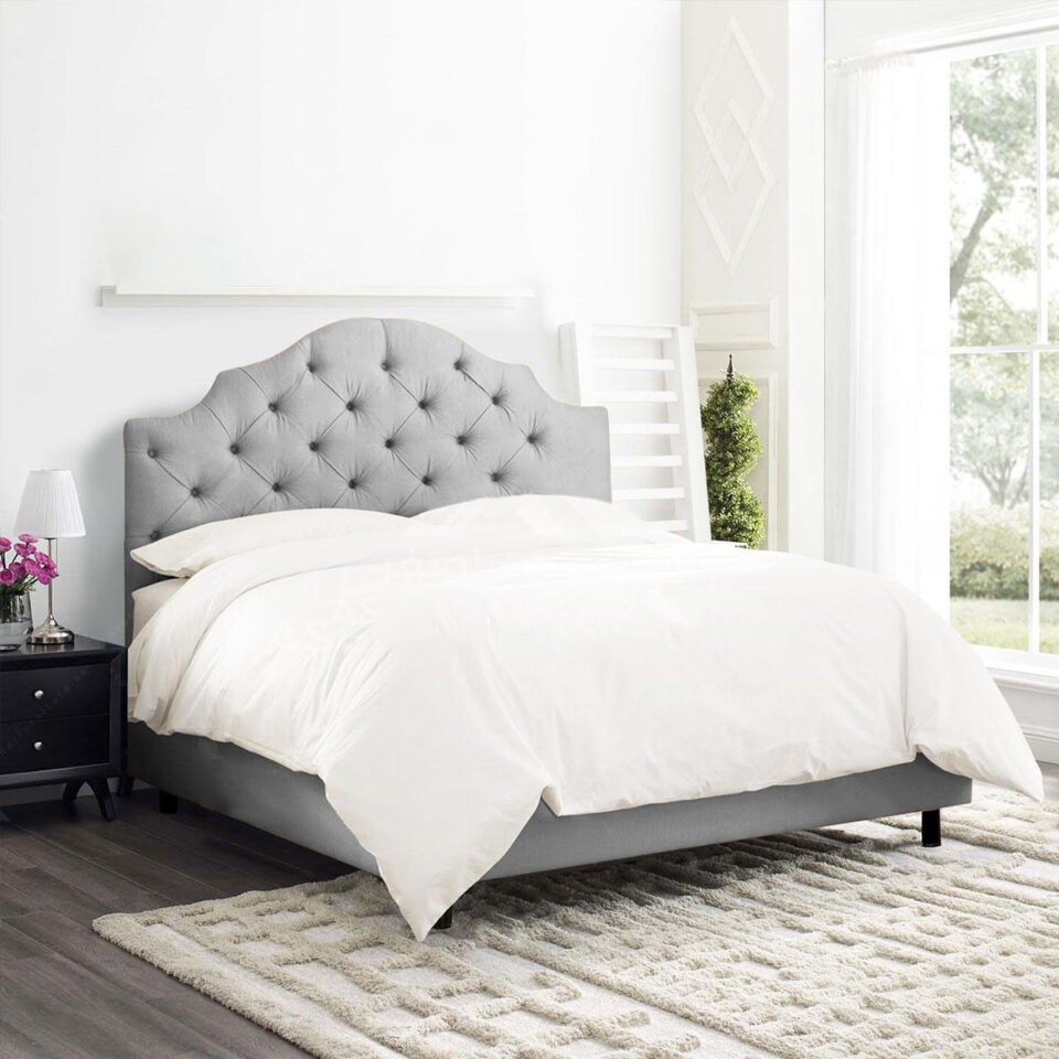 Almira Tufted Velvet Bed