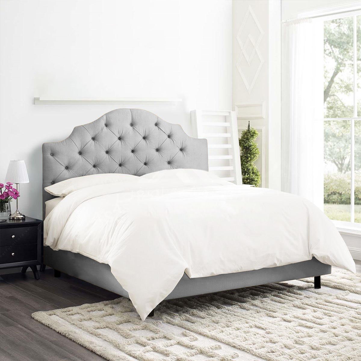 Almira Tufted Velvet Bed