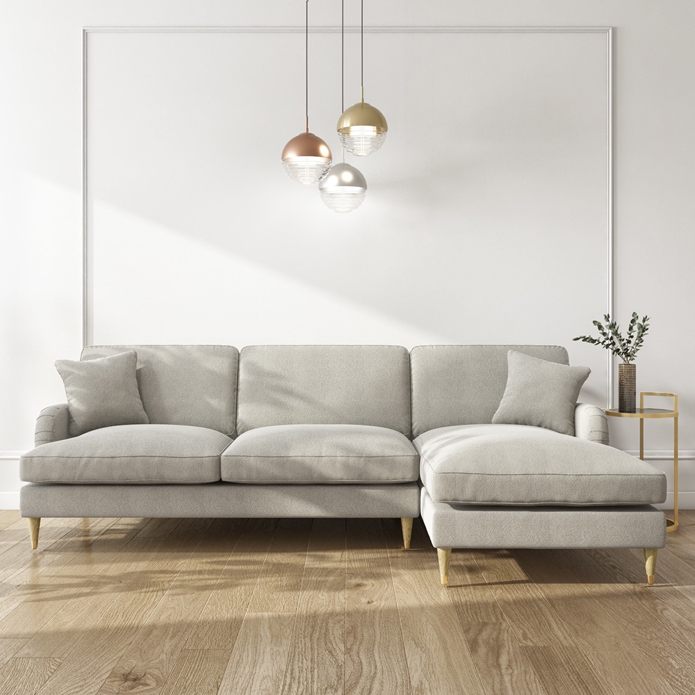 Ashlyn 3-Seater Polyester L-Shape Corner Sofa