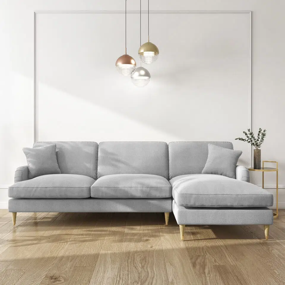 Ashlyn 3-Seater Polyester L-Shape Corner Sofa…