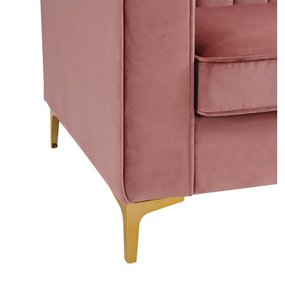 Cargill 3-Seater Velvet L-Shape Corner Sofa