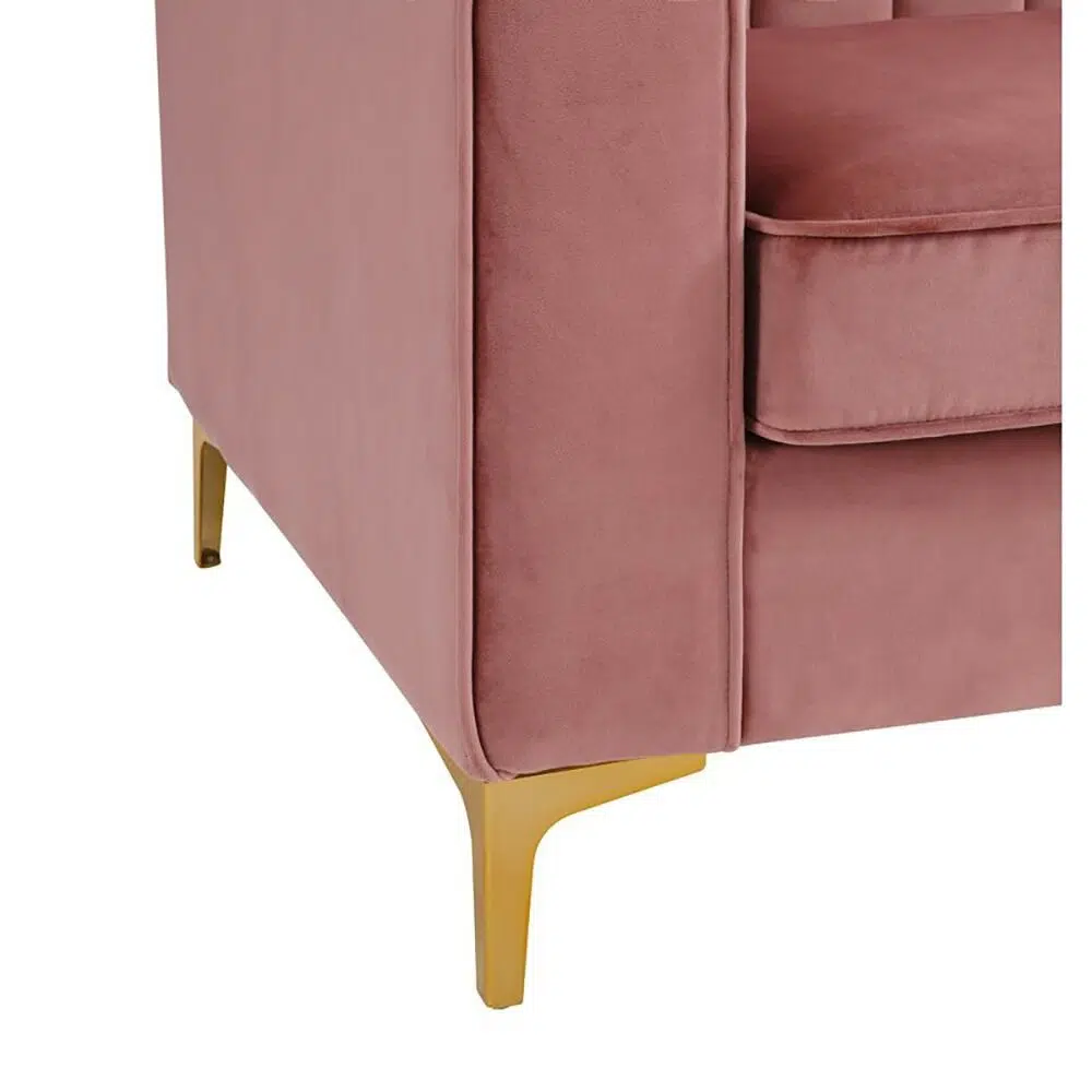 Cargill 3-Seater Velvet L-Shape Corner Sofa
