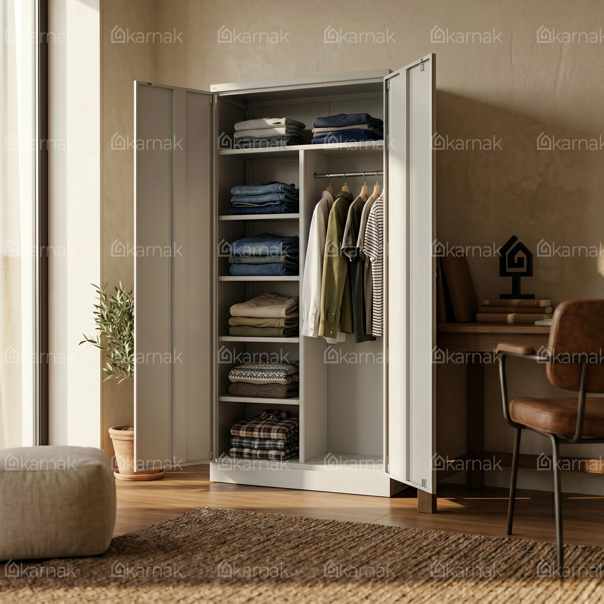 Chasidi 2 Door Metal Filing Cabinet