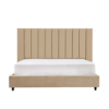 Crum Upholstered Velvet Bed