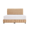 Cyra Button Tufted Velvet Bed