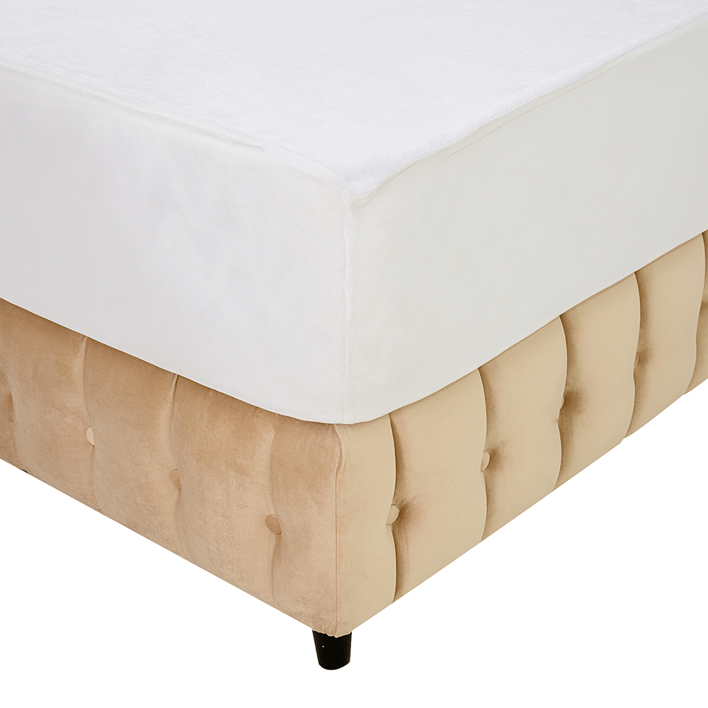 Cyra Button Tufted Velvet Bed