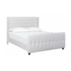 Diamond Upholstered Velvet Bed