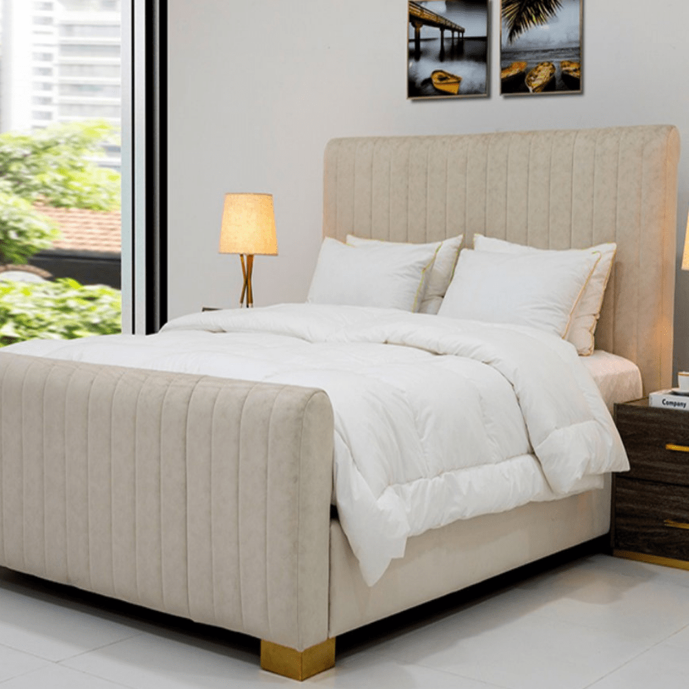 Elegant Upholstered Velvet Bed
