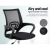 Agata Mesh Chair Swivel Black K-017B
