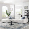Hampton 3-Seater Polyester L-Shape Sofa