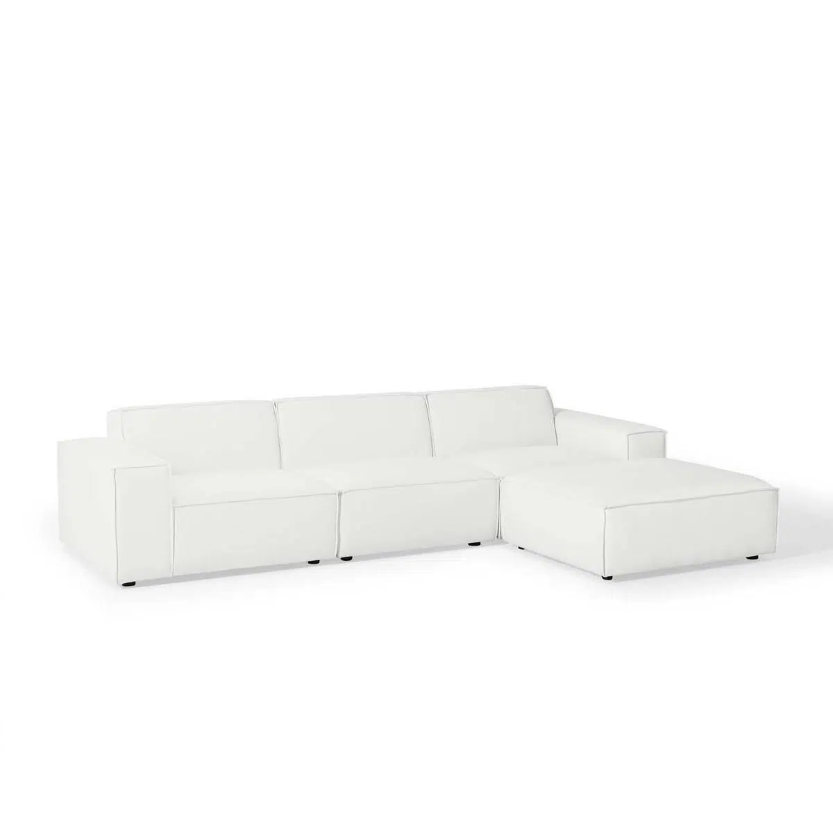 Hampton 3-Seater Polyester L-Shape Sofa
