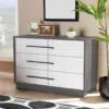 Horizontal Modern 6-Drawer Dresser