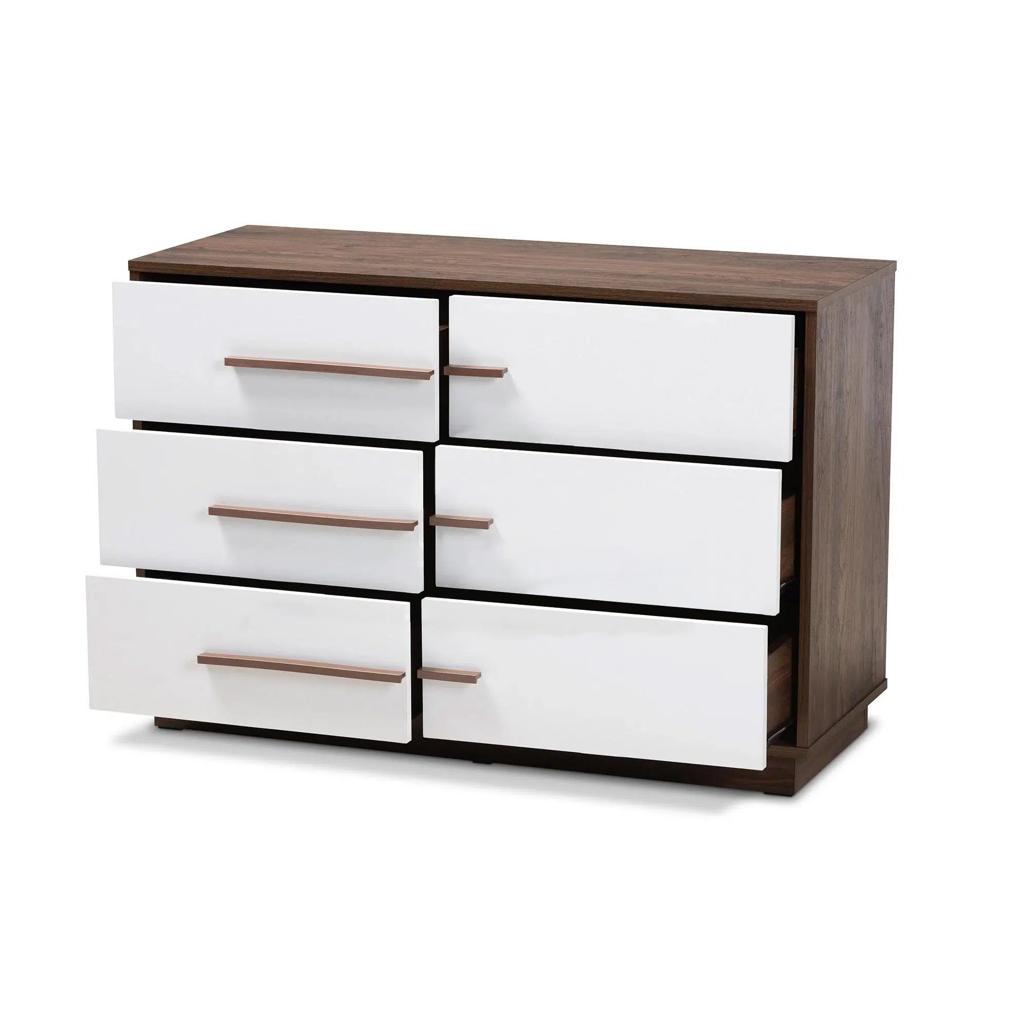 Horizontal Modern 6-Drawer Dresser